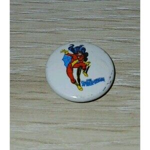 The Spider Woman Pinback Button Marvel Comic Group 1978 Small 1" Vintage